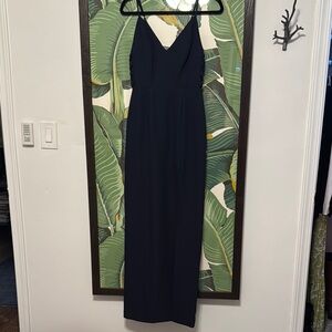 Elegant Navy Maxi Dress